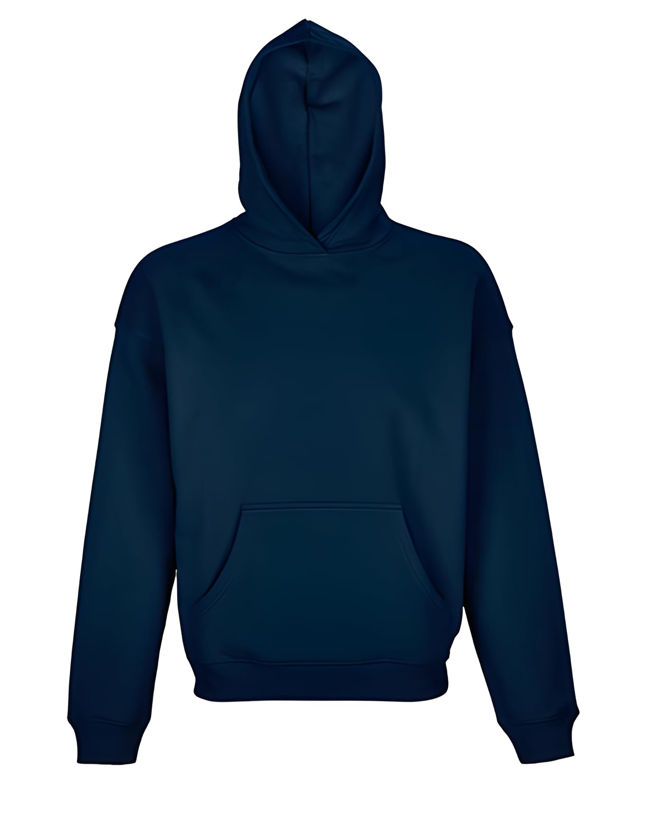 noTrash2003 Felpa con cappuccio unisex di alta qualità, 100% cotone, 450 g/m², extra spessa, vegana e di alta qualità, 6 colori, taglie XS, XXL, con cappuccio, colore blu navy, XXL