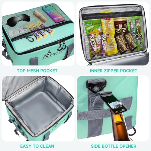 MENOLY Paddle Board Accessories Cooler, 25L Sup Kayak Deck Cooler Bag Fit 30 Cans with Bottle Opener, Adjustable Strap for Paddleboarding, Kayaking, Camping-Green by MENOLY - Image 5