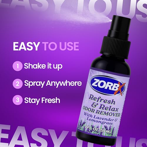 Image of ZORBX Refresh & Relax Lavender Lemongrass Odor Remover Spray 2 Oz