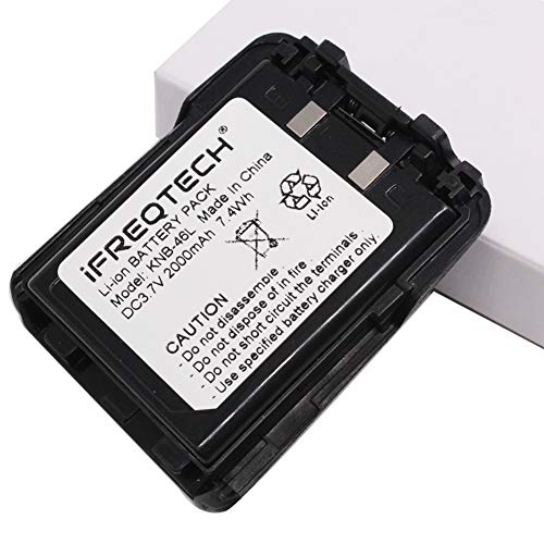 Ifreqtech Knb-46L Li-Ion Battery For Kenwood Tk-3230 Tk3230 Tk-3238 Two Way Radio 2000Mah #TOP9