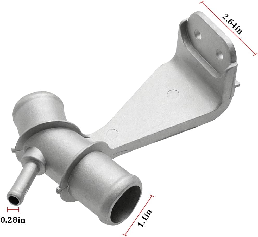 Car Engine Outlet Coolant Pipe, OEM# 16577-22H02 16577-22040 1657722030 Aluminum Vehicle Engine Radiator Water Distribution Hose, Auto Replace Accessory, Fit for Matrix 2009-2014 1.8L L4