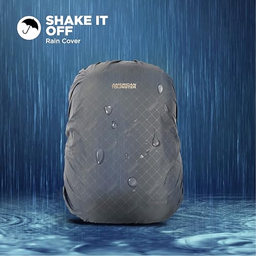 Image of American Tourister ACTON 02 Laptop Backpack, 33L with Spacious Interios and Multiple Compartments for Men and Women - Dark Teal
