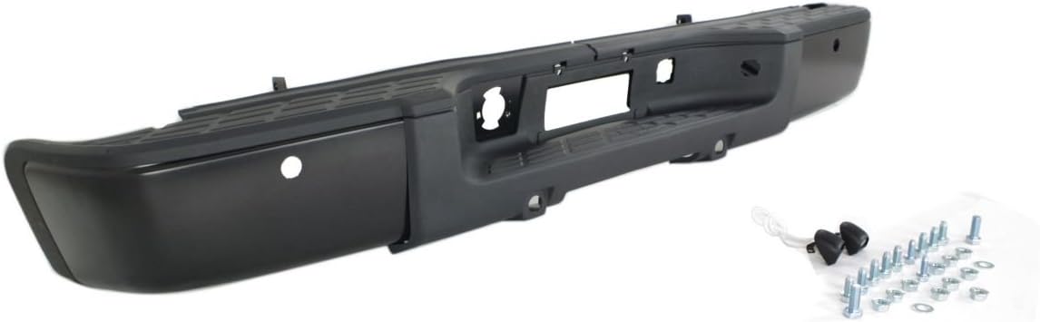 BUMPERS THAT DELIVER - Primered, Rear Bumper Assembly Compatible with 2007-2013 Chevy Silverado & GMC Sierra 1500 w/Park 07-13, GM1103149