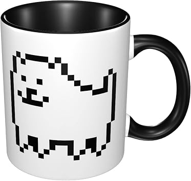 Undertale Mug, Undertale Dog, Coffee Mug, Magic Cup, 11.2 fl oz 330 ml, Heat Resistant, Print, Ceramic, Milk Cup, Ceramic Mug, Tea Cup, Cute, Stylish, Gift, Water Cup, Gift