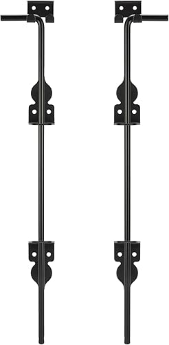 Perno de bastón de 18 pulgadas, accesorios de tope de puerta para vallas de madera, puertas de metal, pasador de caída de puerta para sujetar la