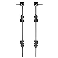 Vista 9 de Perno de caña de 12 pulgadas, resistente para barra de caída de puerta, cierre de tierra para vallas de madera, puertas de metal, pasador de caída