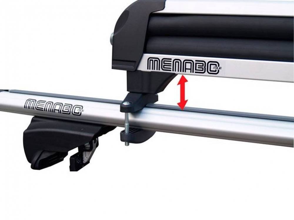 Menabo 84700000 Menabo Iceberg Support Kit, Nero/Argento