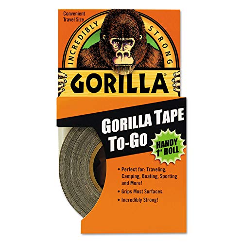 Gorilla Glue 6100104 Gorilla Tape Extra-Thick All-Weather Duct Tape 1-Inch x 10yds 1.5-Inch Core BLK