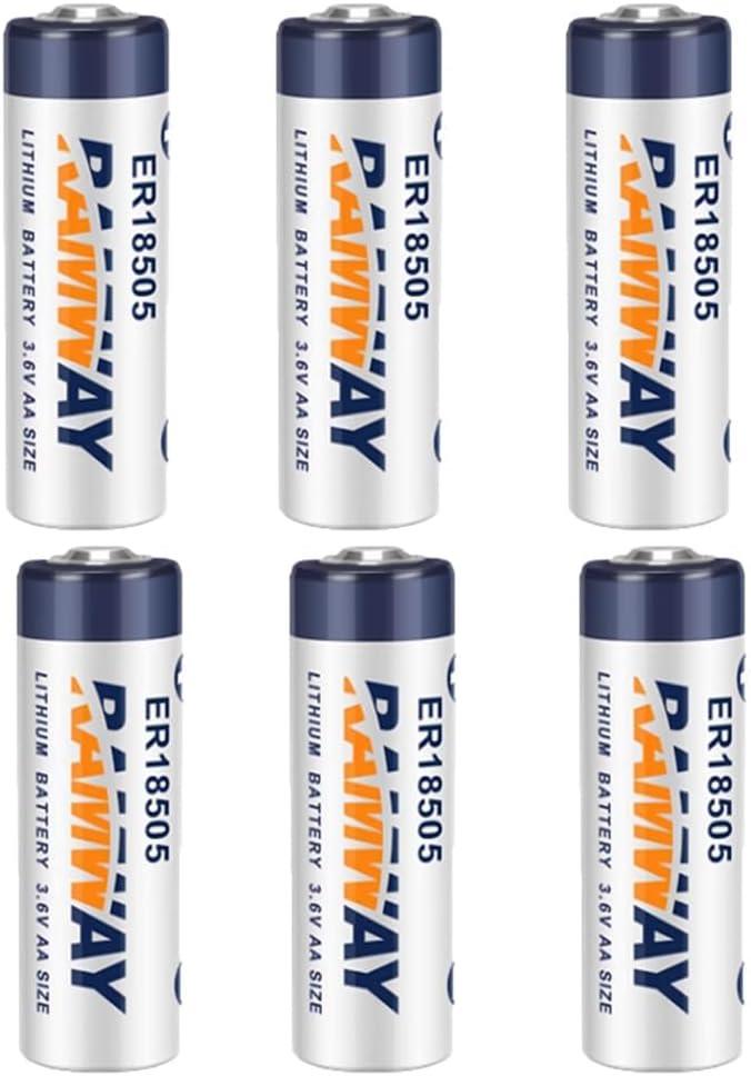 QULONG (6-Pack) ER18505 3.6V 4000mAh A Size Non-Rechargeable Lithium Battery