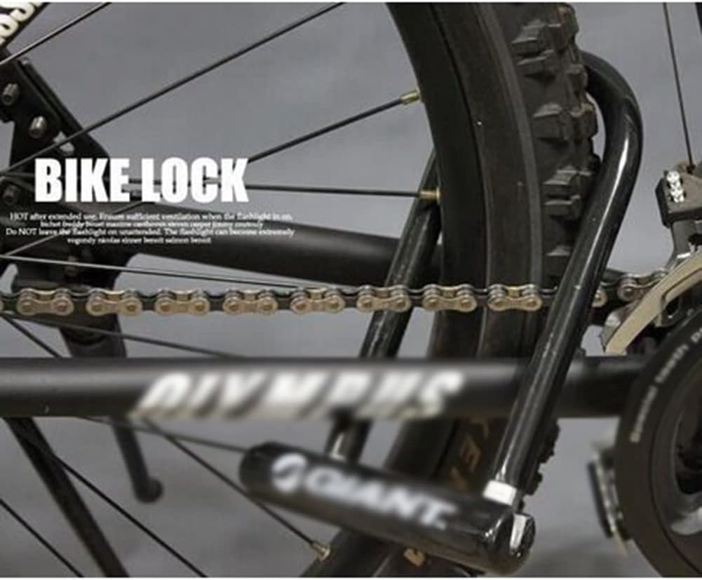 Heavy Locks Bicycle Lock Bicycle U-Lock Safety Lock Mountain Bike Lock Road Bike Lock with Lock Frame for Door Bicycle Motorcycle U-Locks for Bicycles