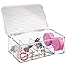 mDesign Organizador de plástico multiuso - Perfecto como caja para medicamentos o...