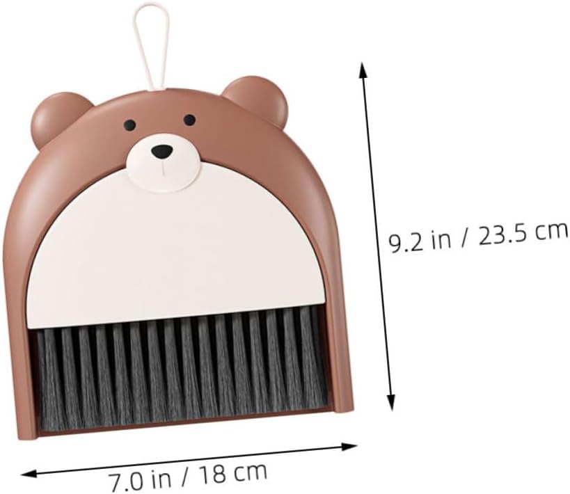 Mini Broom and Dustpan Set for Kids Lightweight Desktop Cleaning Tools Cute Design for Teaching Responsibility for Home and School Use