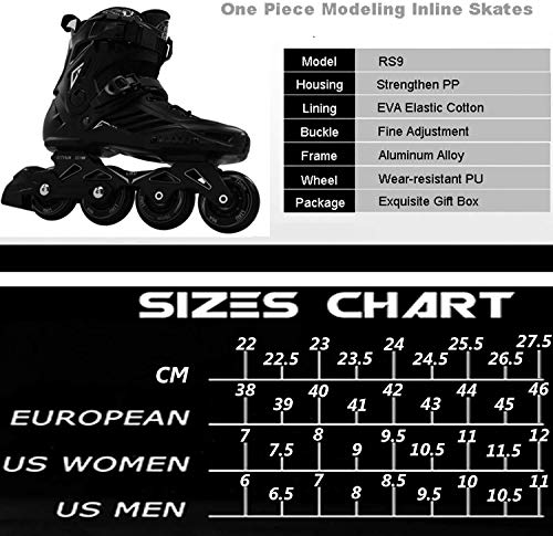 LIKU Fitness Professional Inline Roller Skates Women Men Adult Youth Black (Men 8.5,Women 9.5) by LIKU - Used condition - Image 7