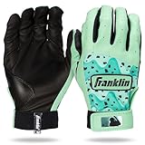 Franklin Sports MLB - Digitek Camo Baseball + Softball - Premium Leather Baseball - Pair - Mint/Black - Youth Large