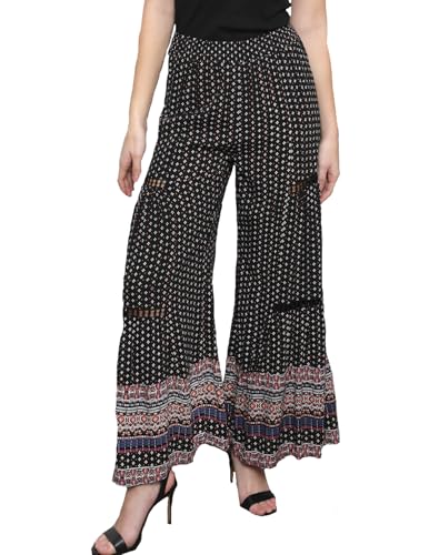 Angie Women's Lace Elastic Waist Bell Pant