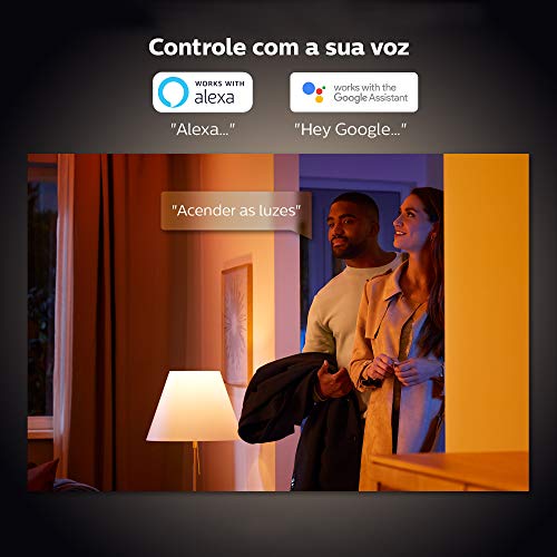 Philips Hue White & Color Ambiance Lâmpada E27 220V - Iluminação Inteligente Controlada Por Wifi E B
