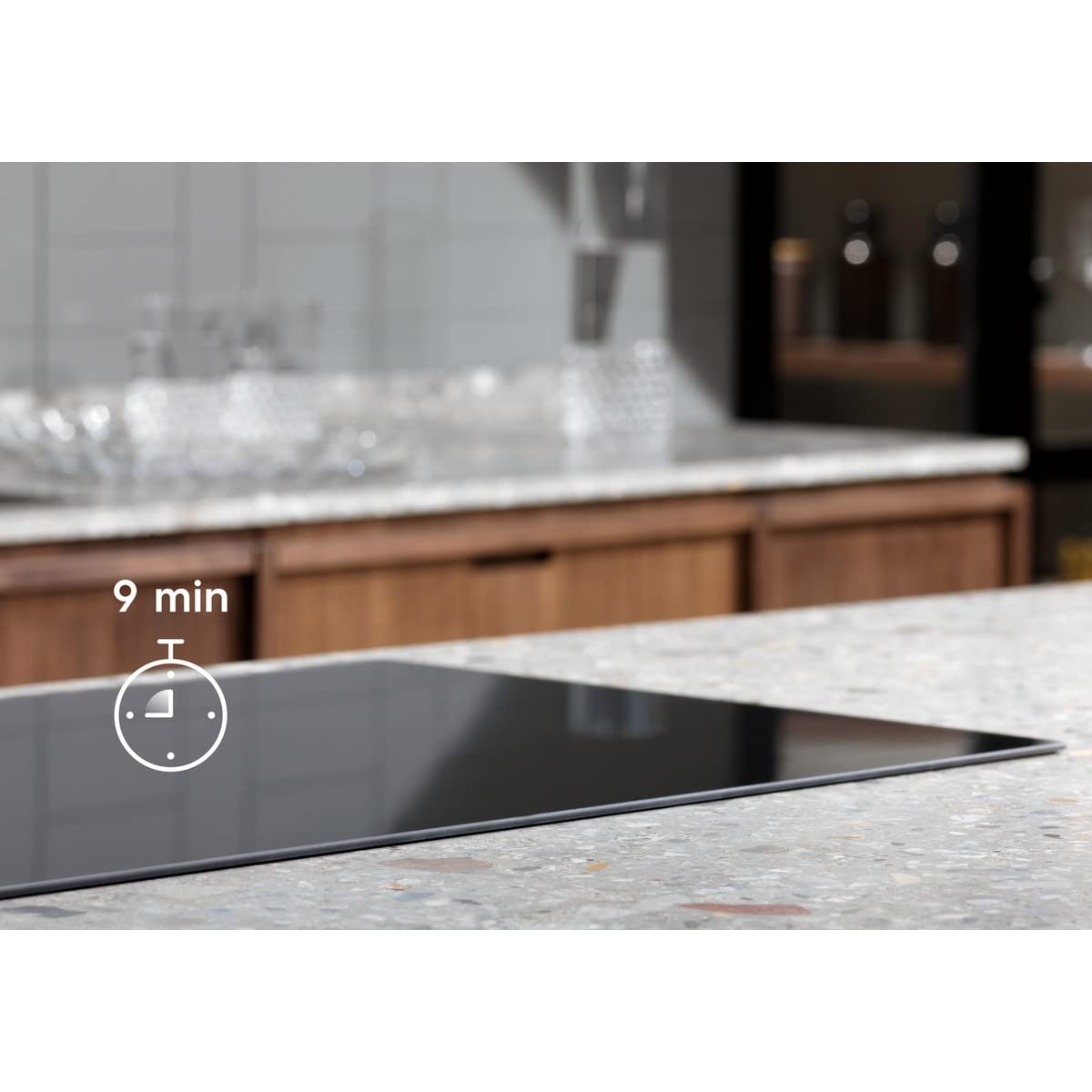 Electrolux Placa de Inducción LIT6340CK, 60 cm, 3 Zonas de Cocción, Sistema Hob2Hood, Función PowerBoost, Controles Deslizantes Independientes, Temporizador Individual, Negro