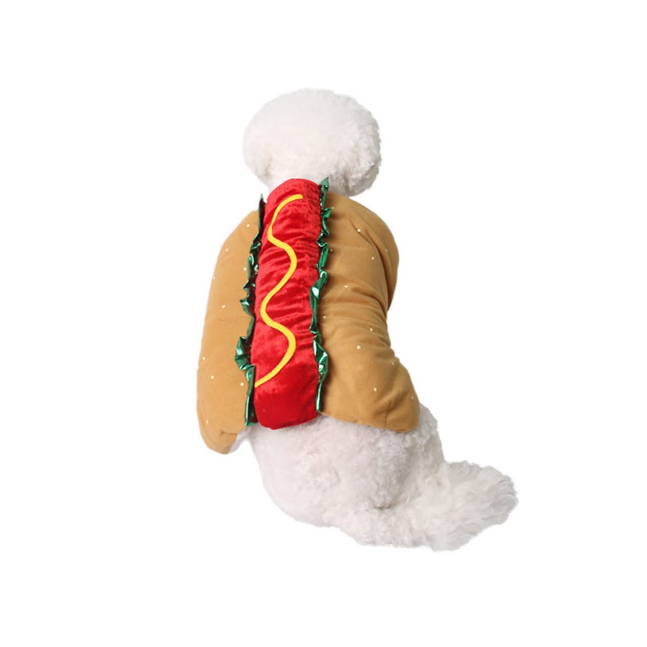 Angoily 1pezzi Costume Natalizio per Animali Domestici Facile da Indossare e Togliere per Cani e Gatti per Natale o Servizi Fotografici Non Graffia Può essere Usato Rende Cane o Gatto