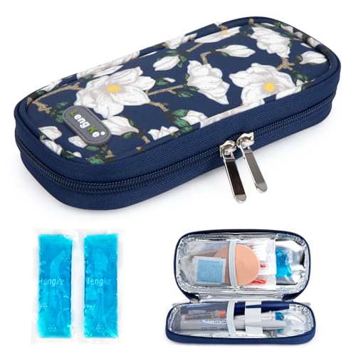 Image of YOUSHARES Insulin Cooler Travel Case, Diabetic Travel Case TSA Approved with 2 Ice Packs for GLP-1, for Ozempic, for Insulin Pens and Insulin Vials for Daily & Travel