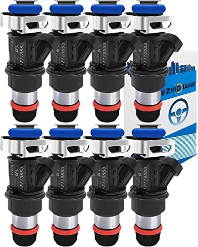 YZHIDIANF 17113698 Fuel Injectors FJ315 Fits For:-Chevy Silverado 1500 2500 3500 Tahoe For:-GMC Sierra Yukon For:-Cadillac Escalade For:-Buick Rainer 4.8 L 5.3 L 6.0 L 2001-2006, 17113553 (8pcs)