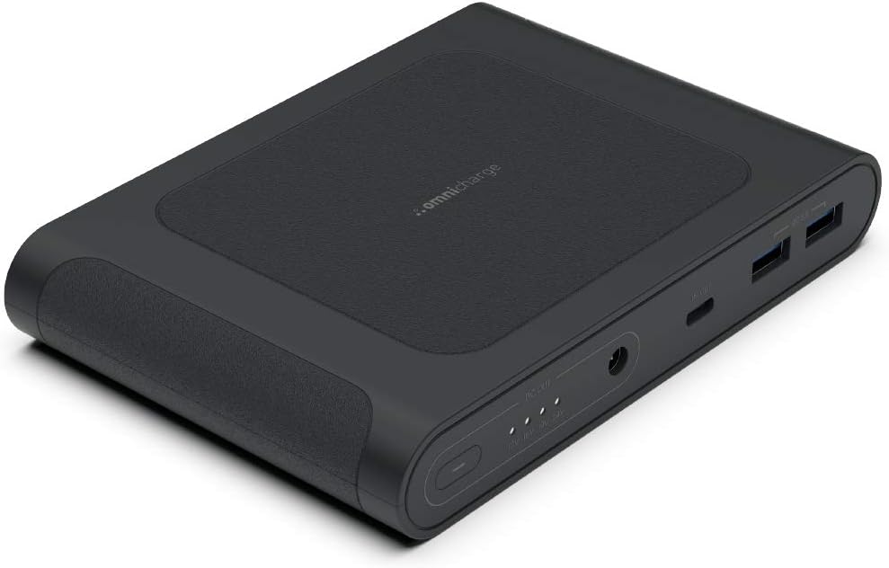 Omni Mobile Power Bank - 25600mah DC/USB-C PD/USB-A/Wireless Power Bank | Battery Charger for Laptops: MacBook/iPad/Dell/Surface | Smart Devices: Nintendo Switch/GoPro | Smartphones: iPhone/Samsung