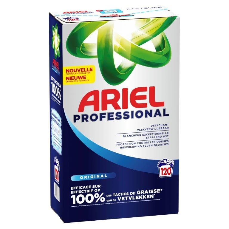 Ariel Detergente profesional en polvo, 6,6 kg, 120 lavados