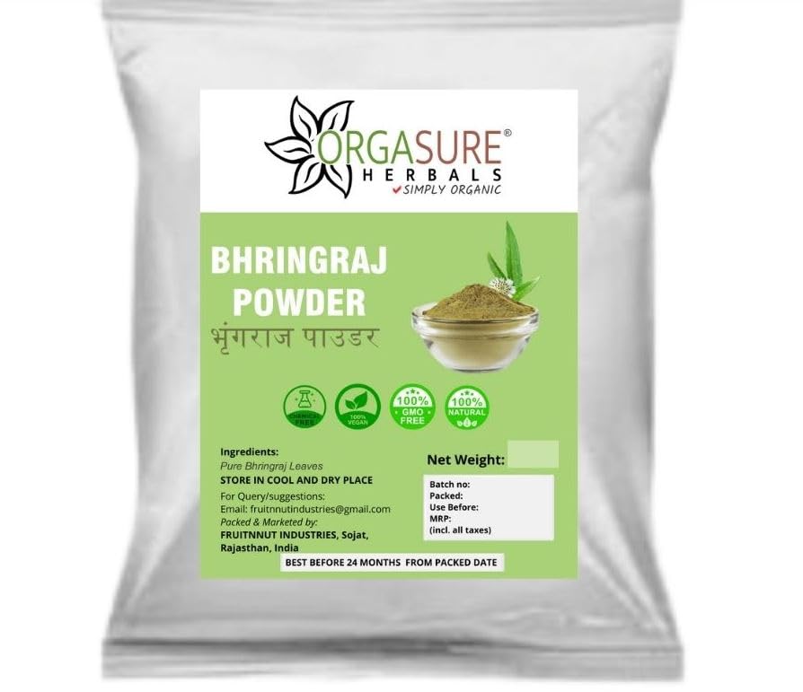 ORGASURE Bhringraj Powder For Nourishment Of Skin And Hair (1000g)-picture-45