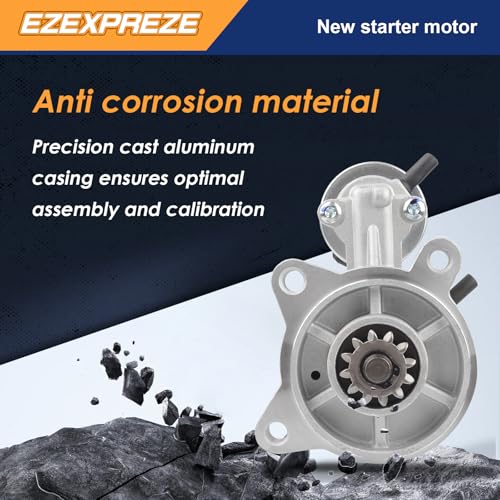Image of Ezexpreze 6646N Ford New Starter Replacement for 00-05 Excursion, 99-13 Expedition F-150 F-250 F-350 F-450 F-550 Super-Duty Lincoln Navigator, 05-10 Mustang, 99-13 V8 V10 4.6 5.0 5.4 6.2 6.8L