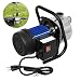 Water Transfer Pump 845 GPH, 1.6HP Stainless ON/Off Irrigation Pump, Shallow Well Pump for Lawn Garden (Stainless Steel Blue 110-120V)
