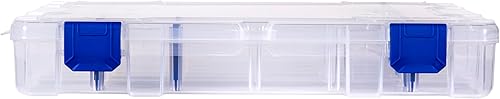 Miniatura 3 de Flambeau Outdoors 4007 Tuff Tainer, caja de bandeja de aparejos de pesca, incluye [12] divisores Zerust, 24 compartimentos