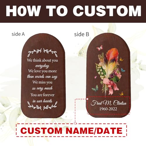 Image of ASTARIN Personalized Sympathy Wind Chimes, Memorial Gifts for Loss of Loved one, Mourning Funeral Condolence Idea for Grieving Friends, Patio Yard Window Windchime Decoration