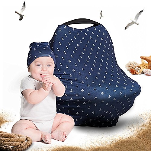 Cool Beans Baby Car Seat Canopy and Breastfeeding Nursing Cover - Multiuse