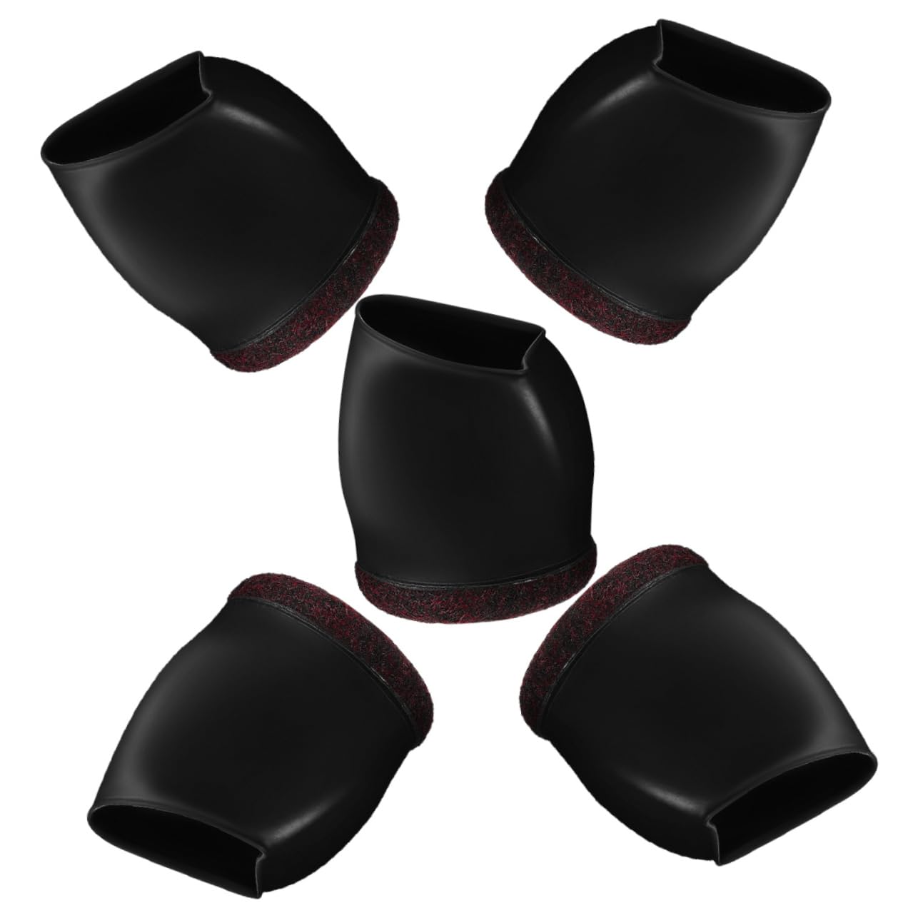 DOITOOL 5 Series Funda para Ruedas Ruedas para Patas De Silla Elevadores De para Sillas De Oficina Topes para Tapas para Patas De Sillas Fundas 5 Piezas x 5