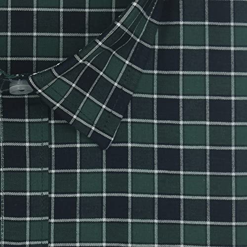 Image of GHPC 100% Cotton Checkered Half Sleeves Regular Fit Formal Shirt for Men