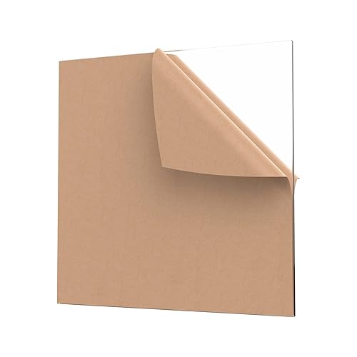 INTELLIMADE Hoja acrĂlica de plexiglás de 12 x 12 pulgadas panel cuadrado de 14 pulgadas de grosor tablero de vidrio de plexi fundido con papel INTELLIMADE Hoja acrĂlica de plexiglás de 12 x 12 pulgadas panel cuadrado de 14 pulgadas de grosor tablero de vidrio de plexi fundido con papel