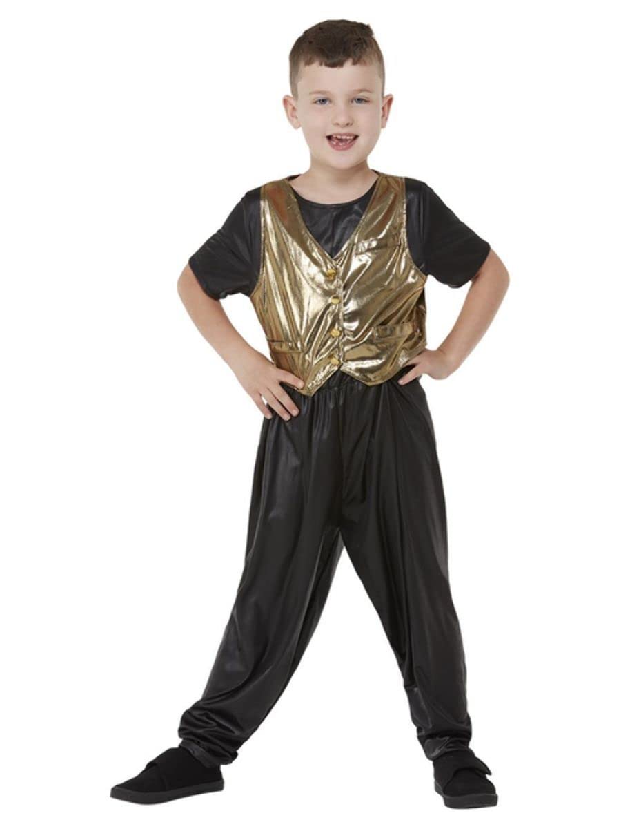 Smiffys 71072M 80s Hammertime Costume, Boys, Black, M-Age 7-9 Years