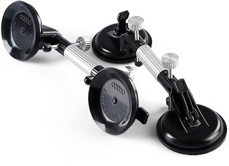 Heavy-Duty Seam Setting Tool, Adjustable Suction Cup for Granite/Marble/Glass Countertop Alignment (Orange)