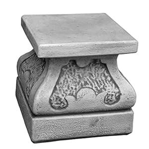 gartendekoparadies.de Massieve sokkel zuil voor plantenbak of beeldje van gegoten steen, vorstbestendig