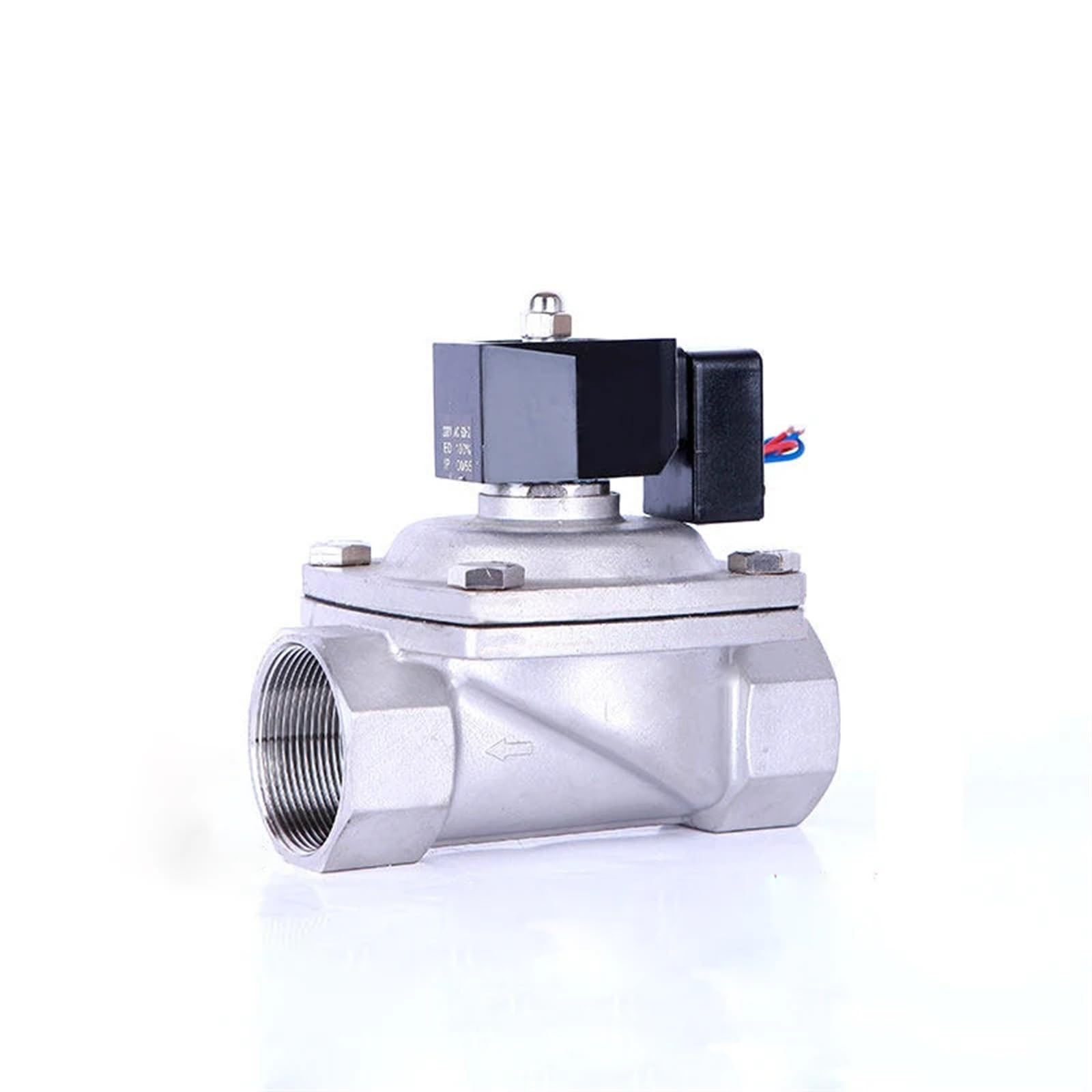 Xncdbvypa 24Vdc-Normally Closed Dn50 Normally Closed Solenoid Valve Water 304 Stainless Steel Ip65 Fully Enclosed Coil(24Vdc-Normally Closed)