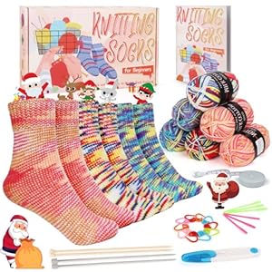 Katech Strickset Anfänger 6-teiliges Sockenstricken