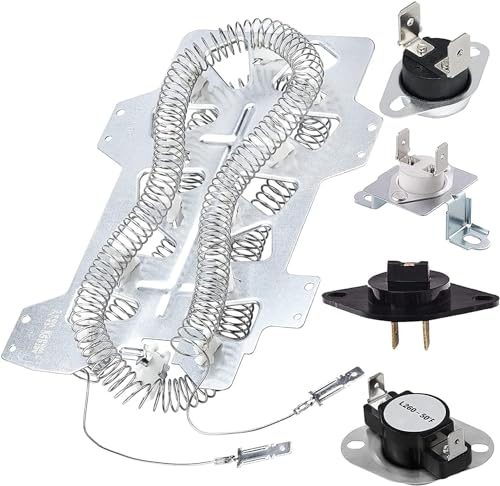 Upgraded Dryer Heating Element DC47-00019A for Samsung DC96-00887A & DC47-00016A & DC47-00018A & DC32-00007A Dryer Parts Repace dv40j3000ew/a2 dv45h7000ew/a2 dv42h5200ew/a3 by AMI PARTS