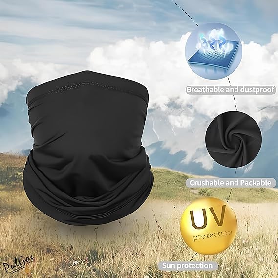 Image of PulGos Bamboo Bandana Unisex, Odour-Free & Breathable, Durable & Multipurpose Bandana, mask for Men face Cover, face mask for Pollution