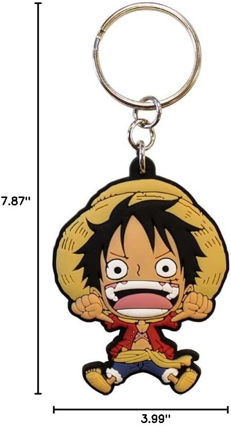 ABYstyle One Piece Monkey D. Luffy Black Gift Set Includes 11 Oz. Mug, Hardcover Notebook, and Keychain Anime Manga Drinkware Accessories 3 Pcs