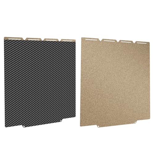 BCZAMD Ulepszona płytka zamienna 270 mm for Snapmaker: U1 teksturowana płyta PEI ze wzmocnioną włóknem węglowym, dwustronnie elastyczna płyta drukująca do drukarek 3D, części "zrób to sam"