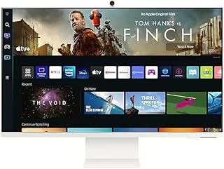 Samsung LS32BM801UUXXU 32" 4K Smart Monitor Smart Hub for TV streaming and catch up apps - White