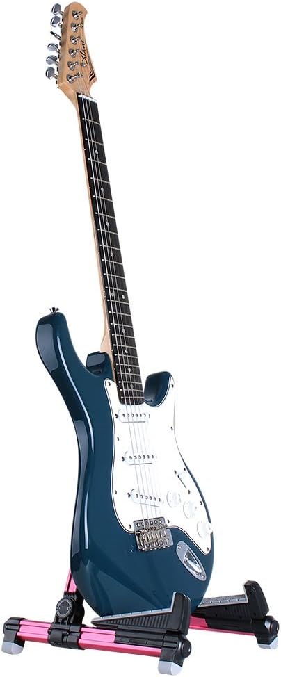 ENO MUSIC Folding Acoustic Guitar Stand, Suitable for Electric Guitars, Bass Guitars