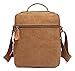 Kenox Durable Vintage Multifunction Canvas Shoulder Bag Business Messenger Bag Ipad Bag Tote Bag Satchel Bag (Brown)