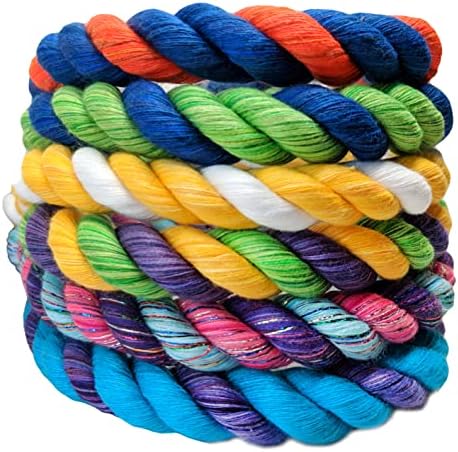 Ravenox Colorful Twisted Cotton Rope | (Black)(1/2 Inch x 10 Feet) | Made in The USA | Custom Color Cordage for Sports, Décor, Pet Toys, Crafts, Macramé & General Use | Rope by The Foot & Diameter