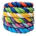 Ravenox Natural Twisted Cotton Rope | (Tan, Tan & Brown)(1/2 inch x 25 Feet) | Order by The Foot, Diameter & Color - Strong Triple-Strand Rope for Outdoor Sports, Pets, Crafts & General Use