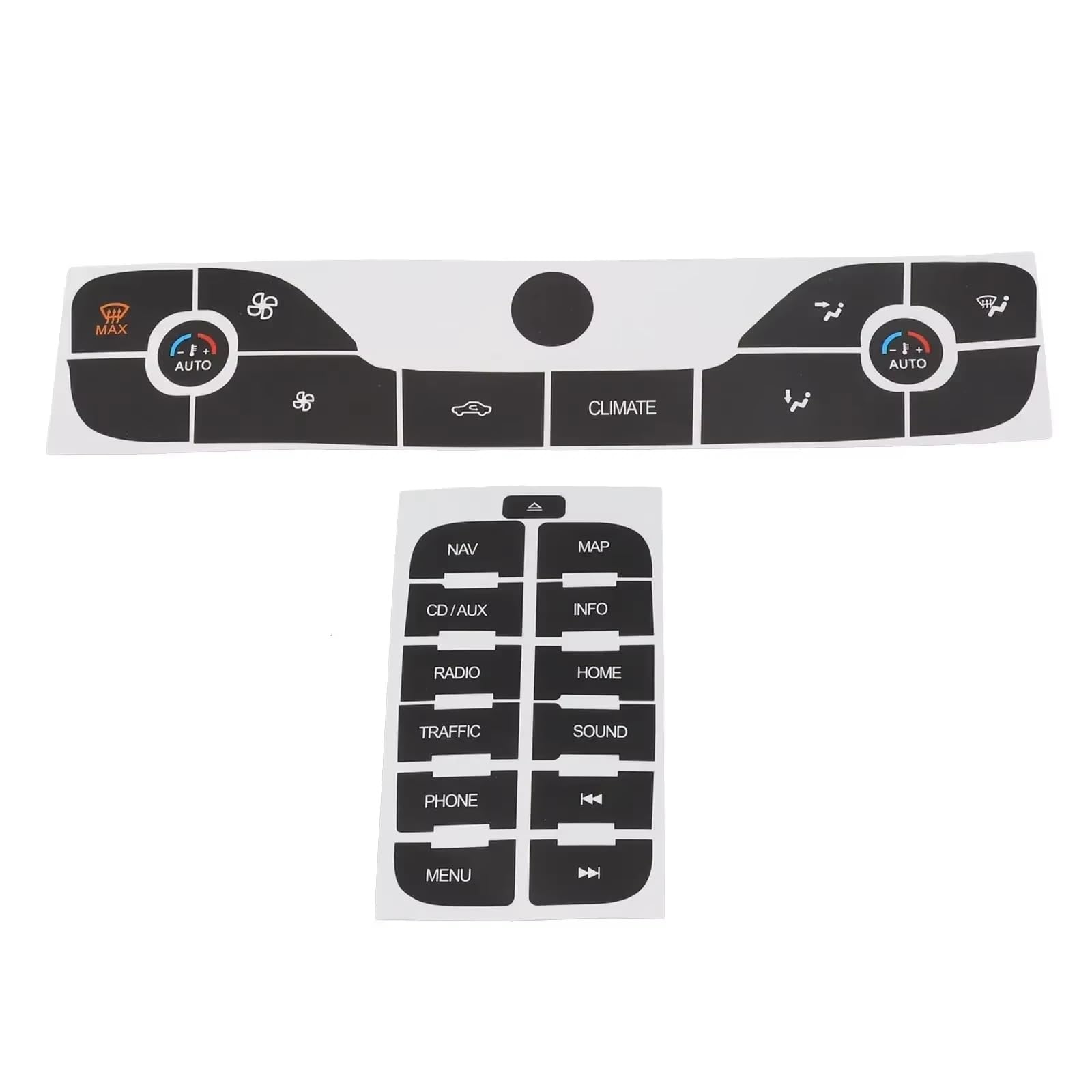 Autocollant bouton climatisation S-Max 2011 : stop touches usées - 7